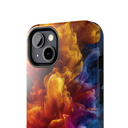 Vibrant Abstract Tough Phone Case | Bold Colorful Art Cover, Custom Stylish Accessory for Tech Lovers by Skipper