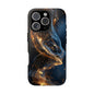 Elegant Gold Swirl Tough Phone Case – Durable & Stylish Protection for Your Device