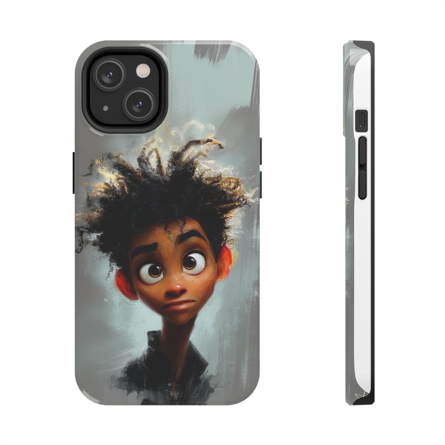 Artistic Tough Phone Case - Unique Design with Character - Great Gift Idea