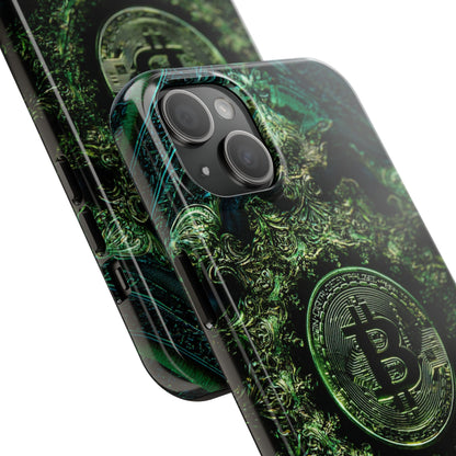 Bitcoin Cryptocurrency Tough Phone Case by Skipper – Durable Premium Tech Accessory
