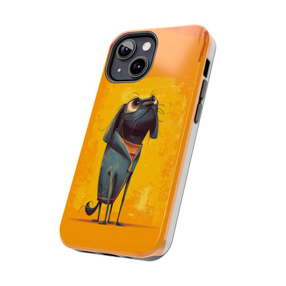 Fun Dog Art Tough Phone Case - Durable Pet Lover Gift