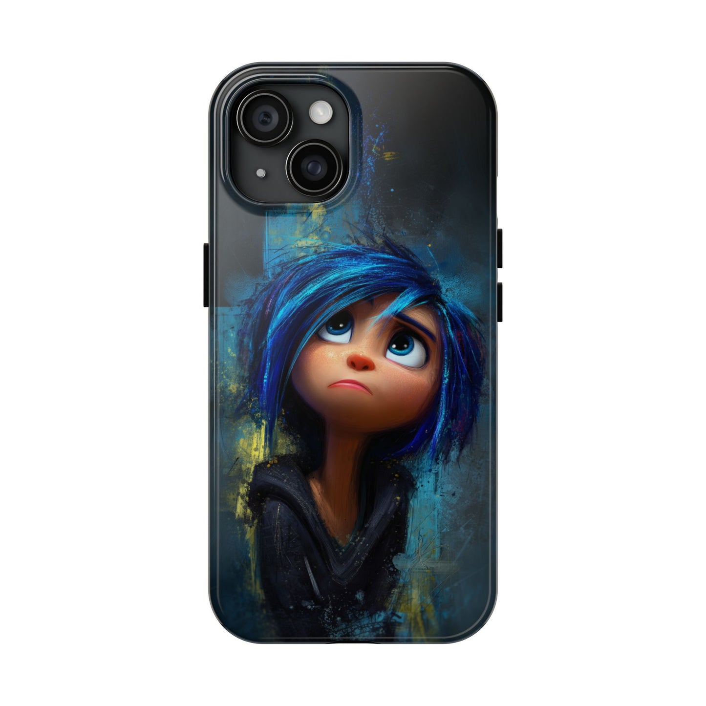 Unique Artsy Tough Phone Case – Emotional Abstract Design for Creative Souls