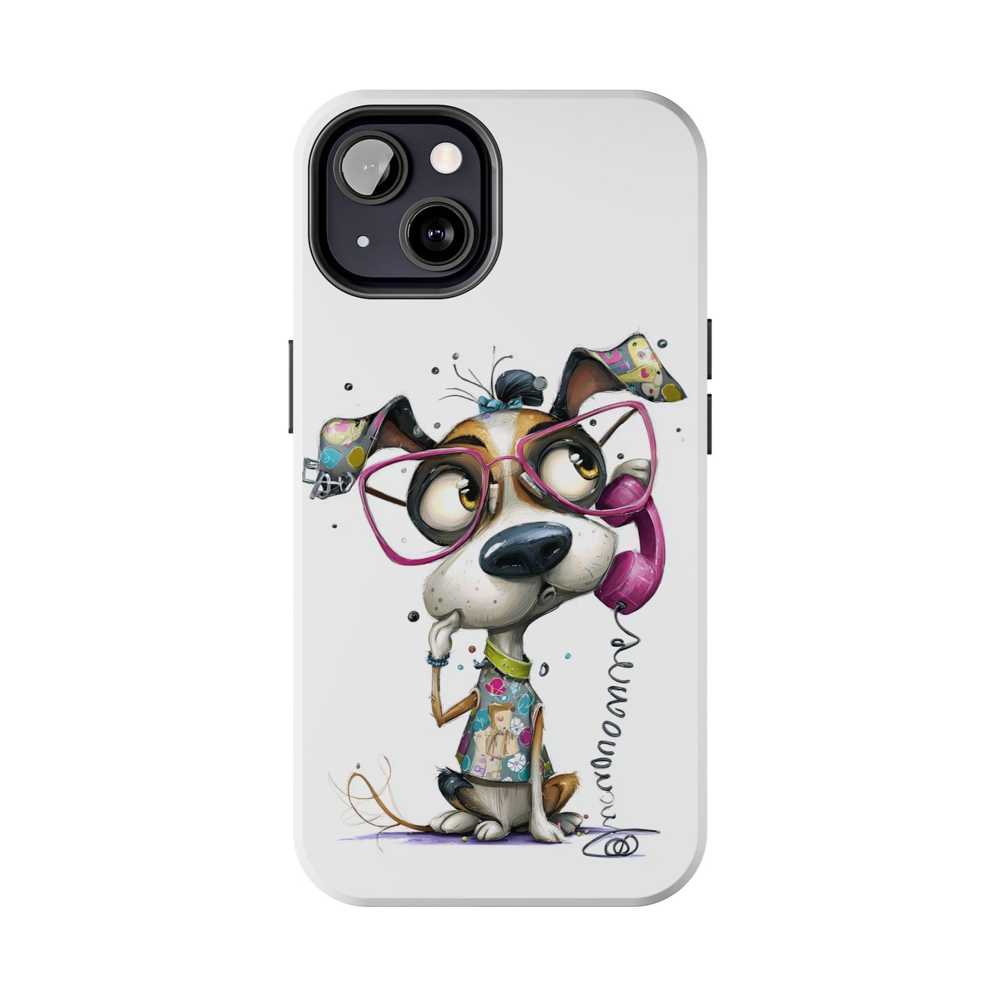 Whimsical Dog Phone Case by Skipper – Premium Art Phone Case for Pet Lovers