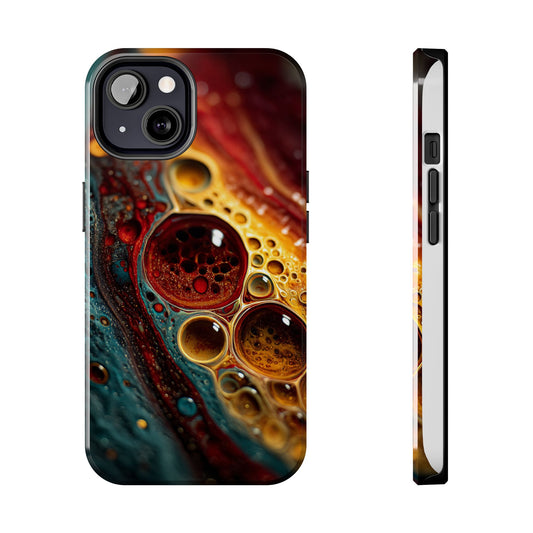 Vibrant Abstract Tough Phone Case - Unique Art for Stylish Protection