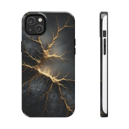 Electric Lightning Tough Phone Case - Durable Protection with Striking Design