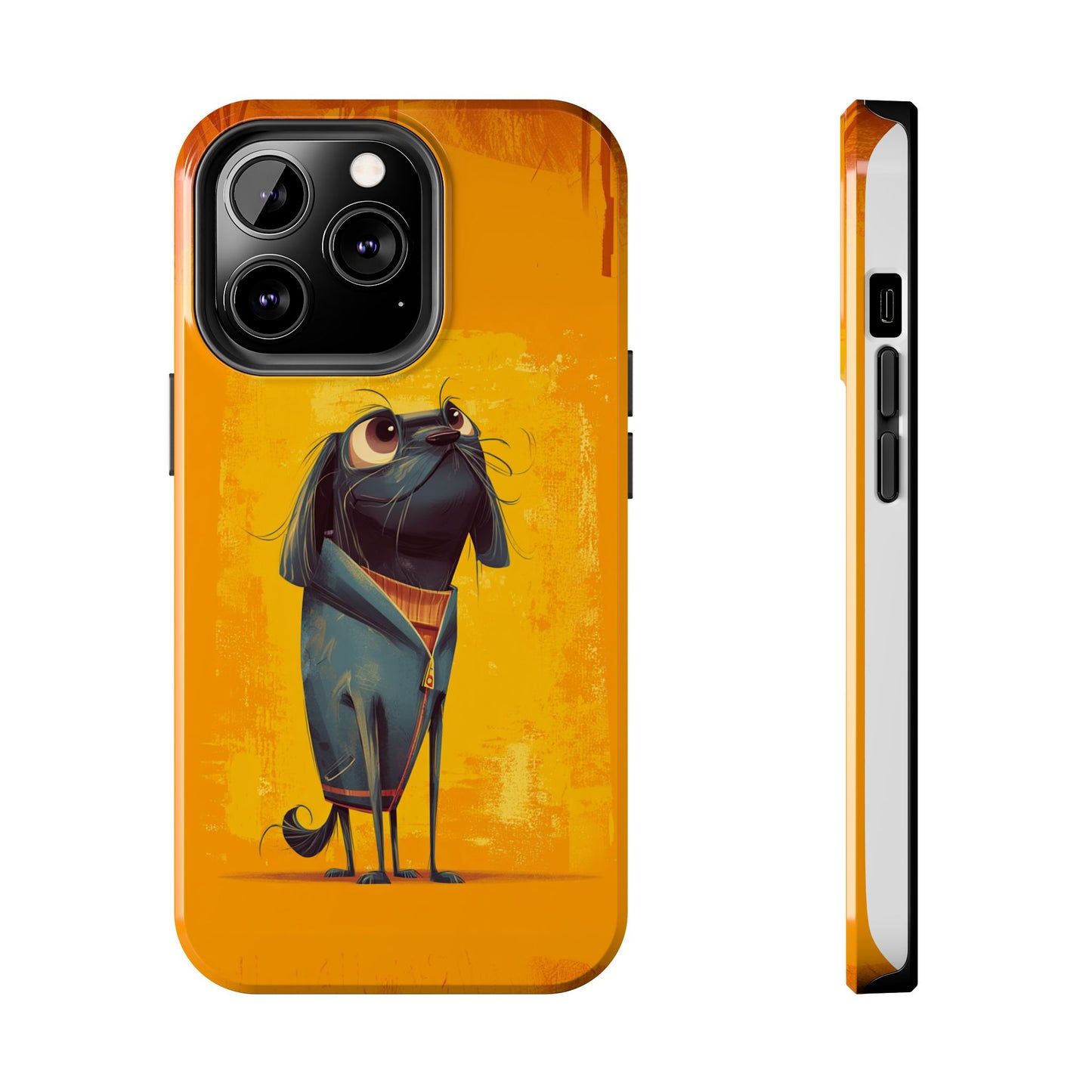 Fun Dog Art Tough Phone Case - Durable Pet Lover Gift