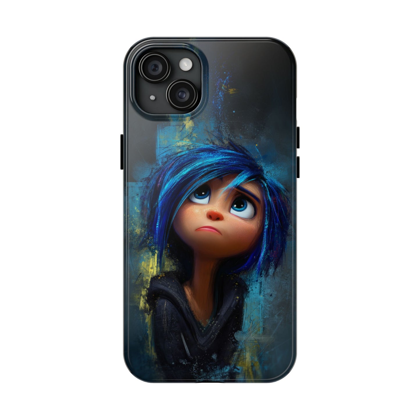 Unique Artsy Tough Phone Case – Emotional Abstract Design for Creative Souls