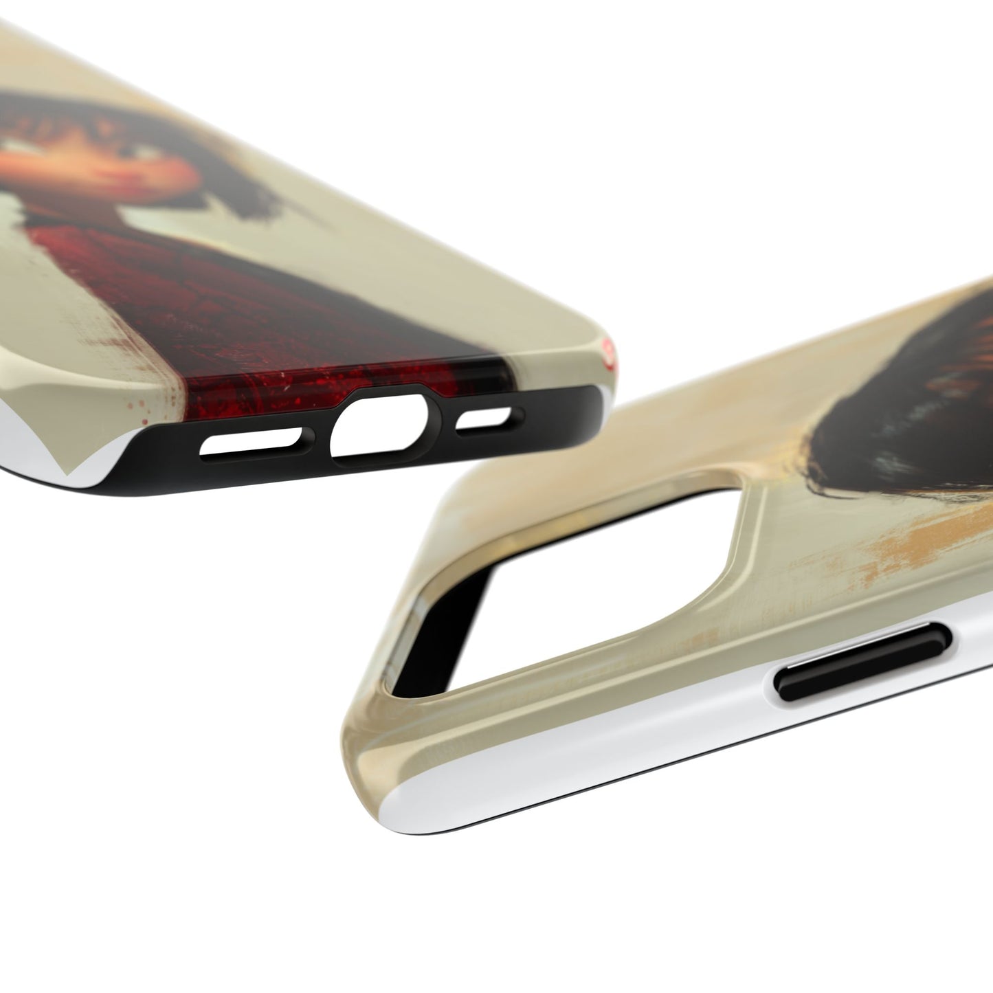 Artistic Tough Phone Case - Cute Character Design for Kids and Teens