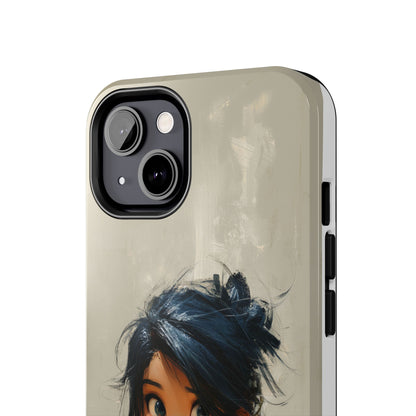 Artistic Tough Phone Case – Unique Portrait Design for Creatives