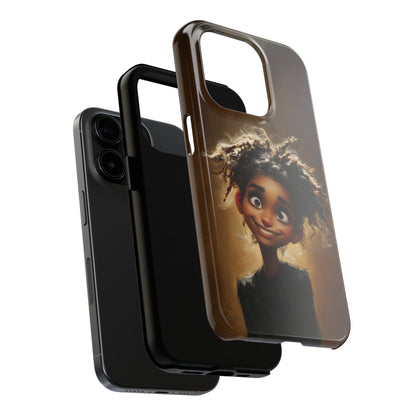 Whimsical Tough Phone Case with Playful Character Design