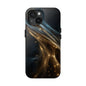 Stunning Gold Swirl Tough Phone Case - Stylish Protection with Elegance