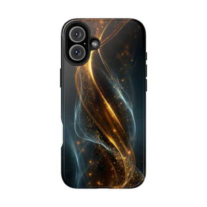 Stylish Tough Phone Case with Elegant Swirl Design