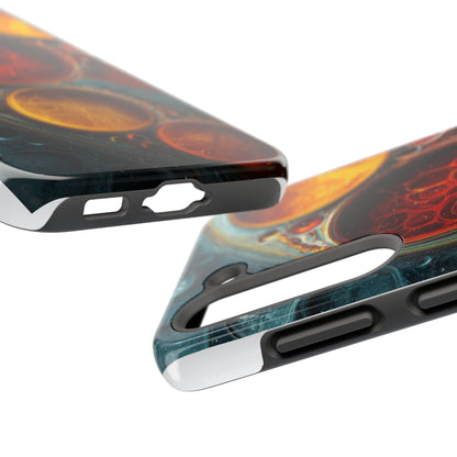 Vibrant Abstract Tough Phone Case - Durable Protection with Artistic Design