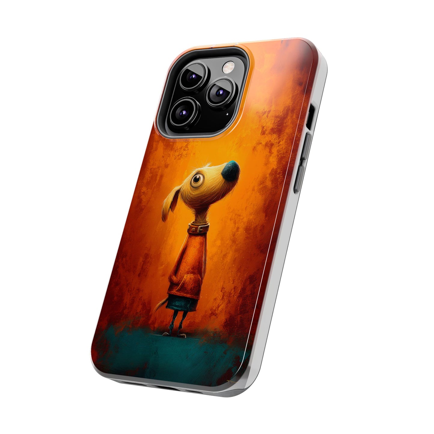 Whimsical Dog Art Tough Phone Case - Durable & Stylish Pet Lover Accessory