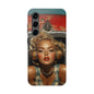 Retro Glam Tough Phone Case - Stylish Protection for Music Lovers