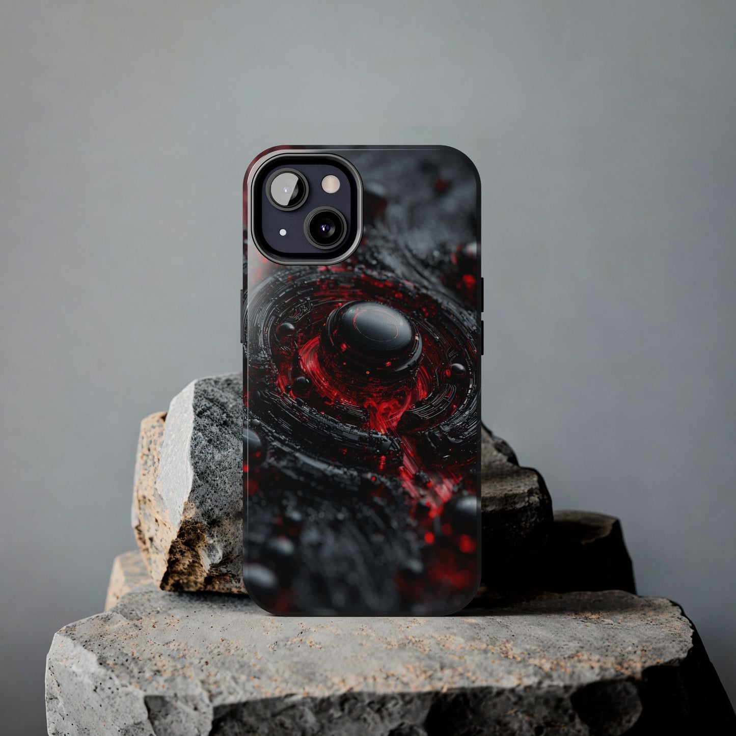 Dark Abstract Tough Phone Case | Durable Modern Phone Cover by Skipper | Unique Gift for Tech Lovers 2025