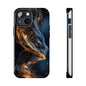 Elegant Gold Swirl Tough Phone Case – Durable & Stylish Protection for Your Device