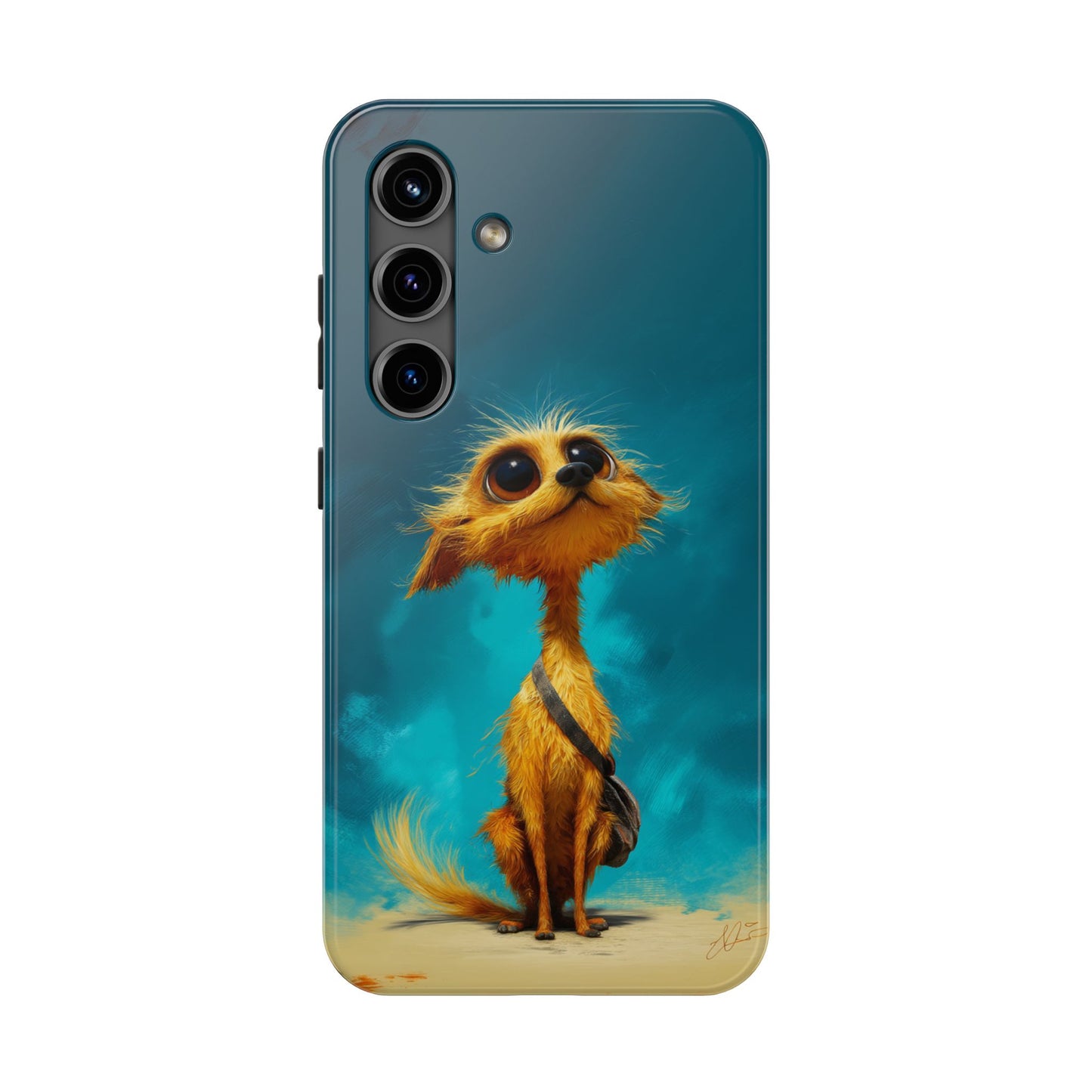 Whimsical Dog Art Tough Phone Case - Durable and Stylish Protection for Pet Lovers