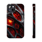 Red Spiderweb Tough Phone Case, Durable Cell Phone Cover, Unique Gift for Tech Lovers, Stylish Protection, Trendy Accessories