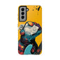 French Bulldog with Orange Sunglasses and Headphones Tough Phone Case