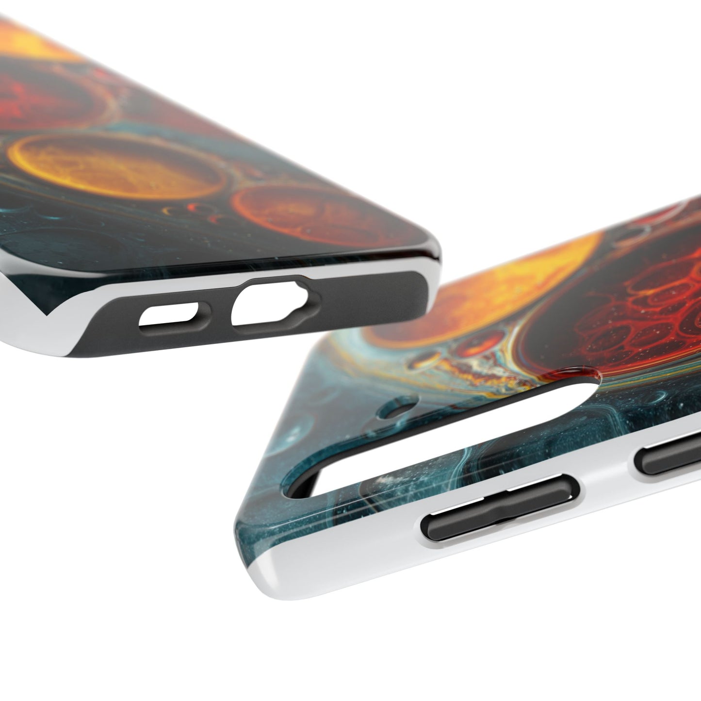 Vibrant Abstract Tough Phone Case - Durable Protection with Artistic Design