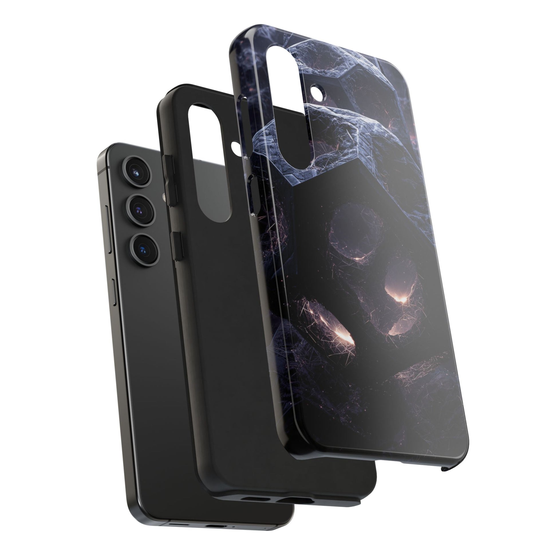 A phone case that’s as tough as it is striking. Dark, angular, and built to last, it’s the ultimate fusion of art and durability for the modern tech lover.