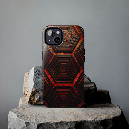 Hexagonal Pattern Tough Phone Case | Durable Tech Protection | Gift for Trendsetters