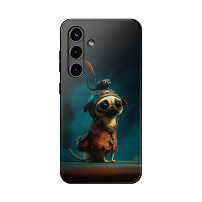 Cute Pug Adventure Tough Phone Case - Durable Protection for Pet Lovers