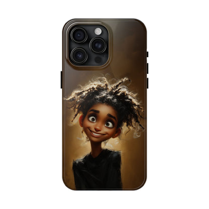 Whimsical Tough Phone Case with Playful Character Design