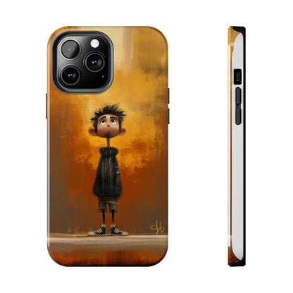 Unique Tough Phone Cases with Artistic Boy Design - Perfect for Kids and Teens