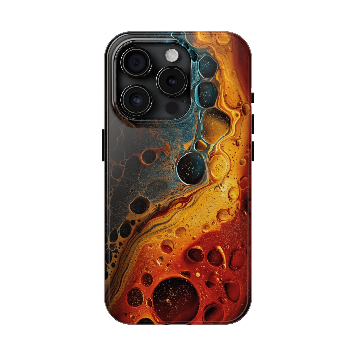 Abstract Lava Tough Phone Case - Vibrant Protective Cover for Adventurous Souls