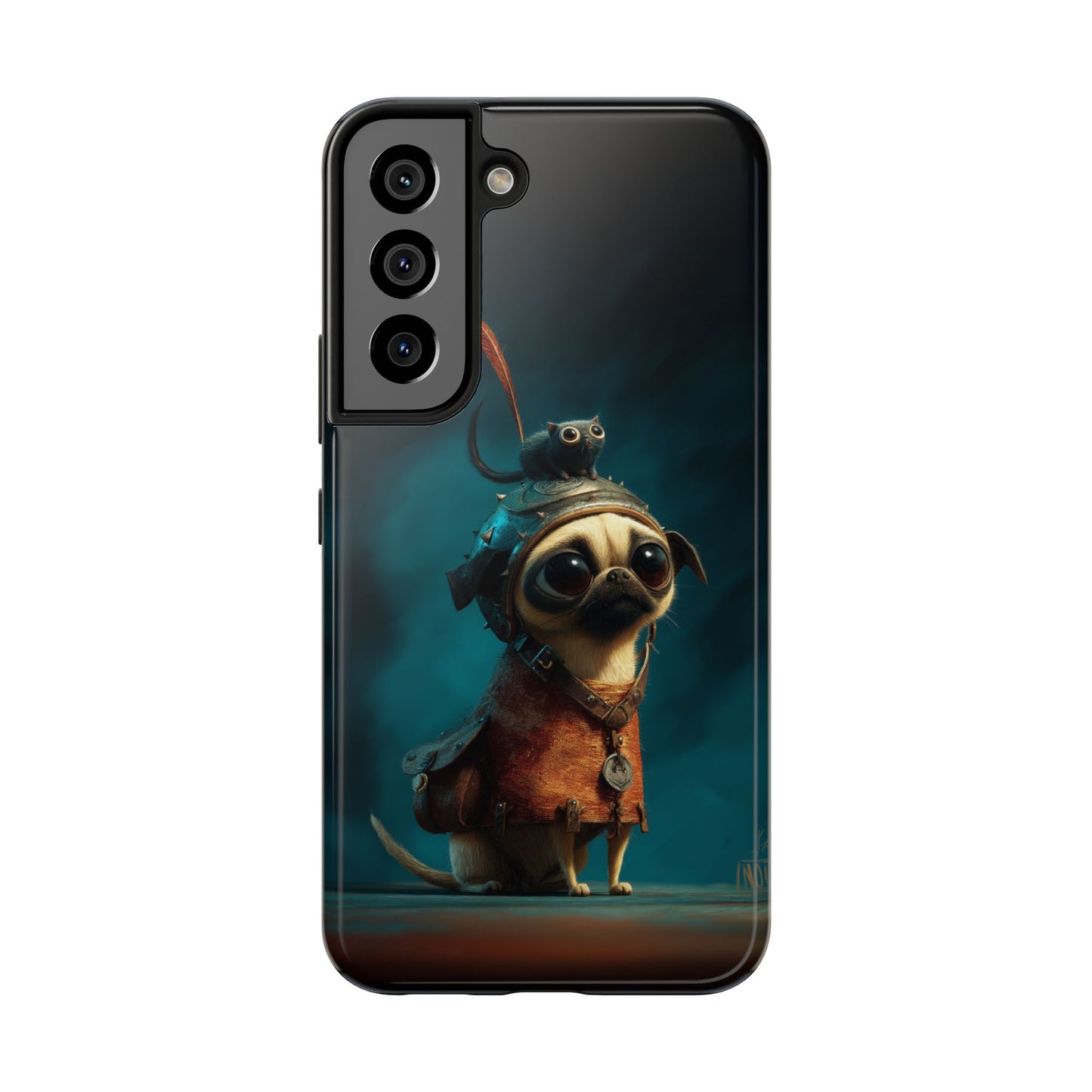Cute Pug Adventure Tough Phone Case - Durable Protection for Pet Lovers