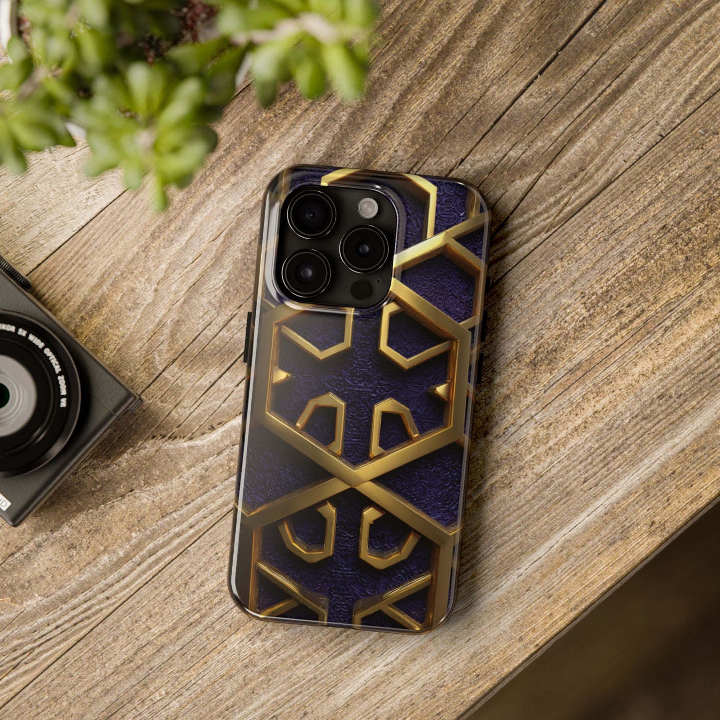 Elegant Geometric Tough Phone Case by Skipper – Durable Stylish Protection & Creative Gift for Tech Lovers