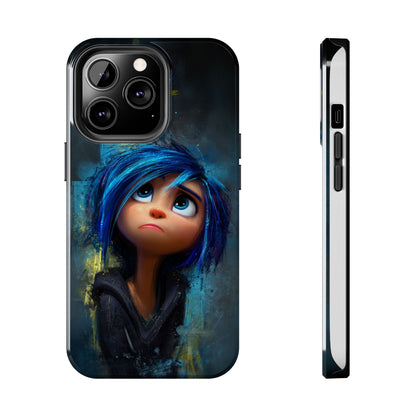 Unique Artsy Tough Phone Case – Emotional Abstract Design for Creative Souls
