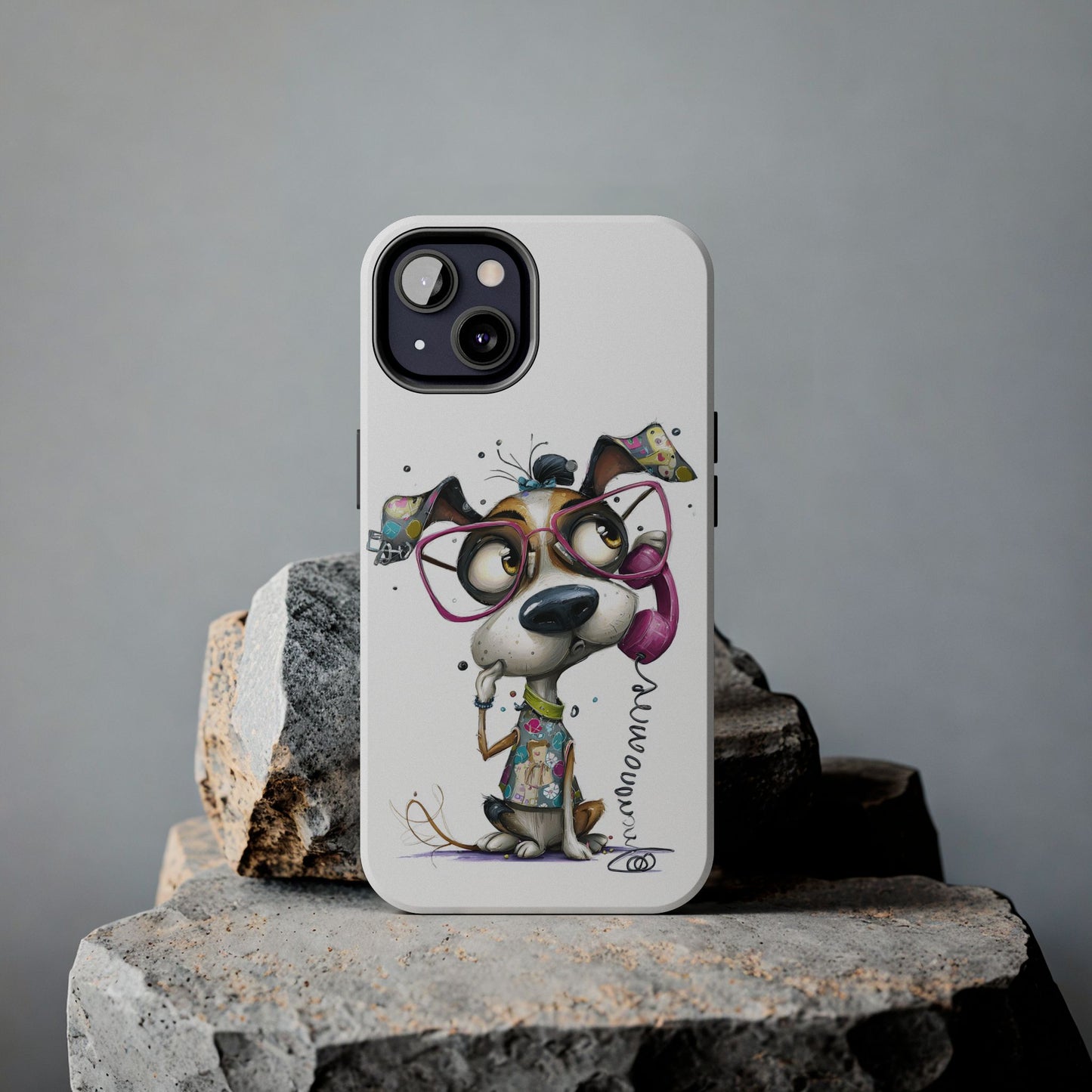 Whimsical Dog Phone Case by Skipper – Premium Art Phone Case for Pet Lovers