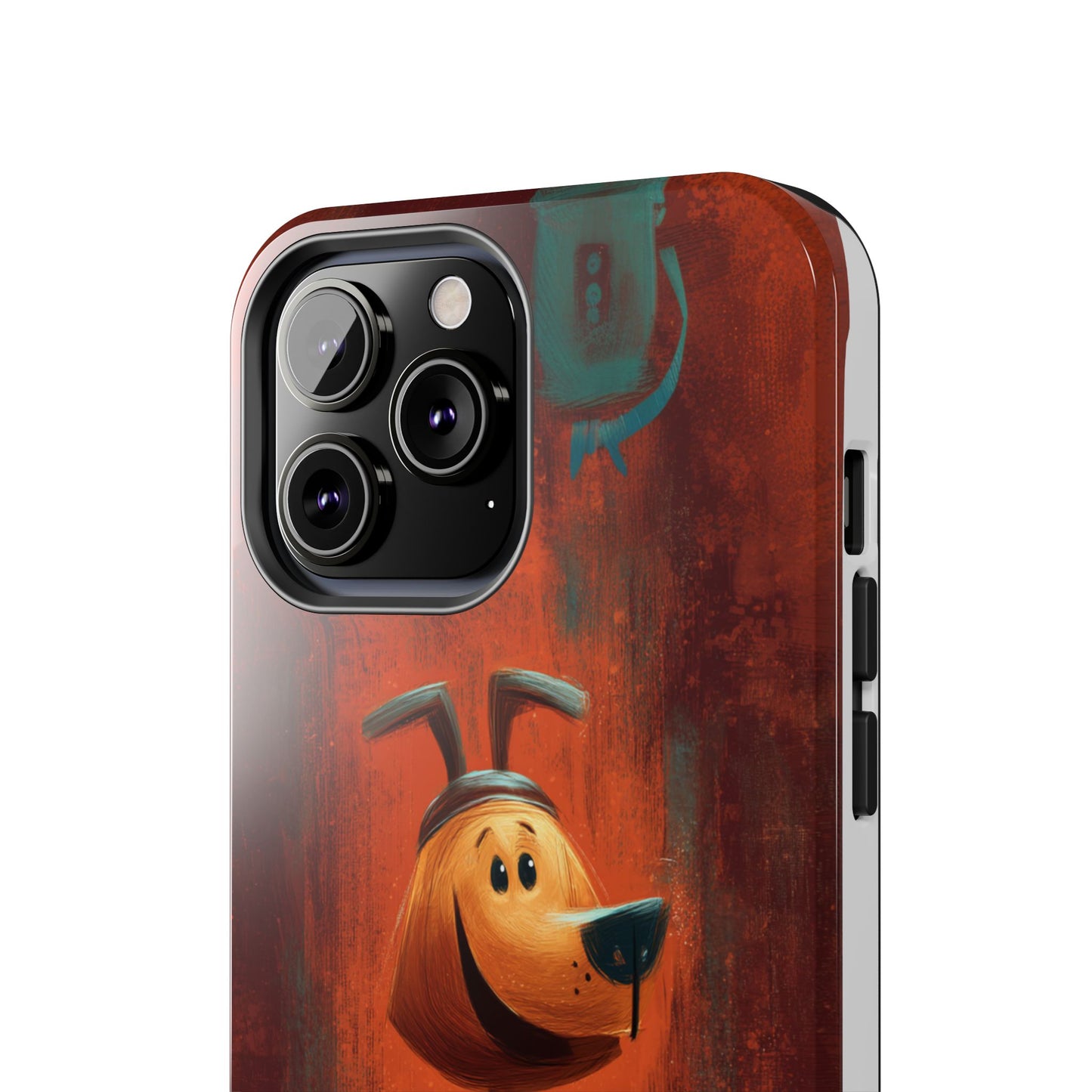 Playful Dog Art Tough Phone Case - Perfect for Pet Lovers