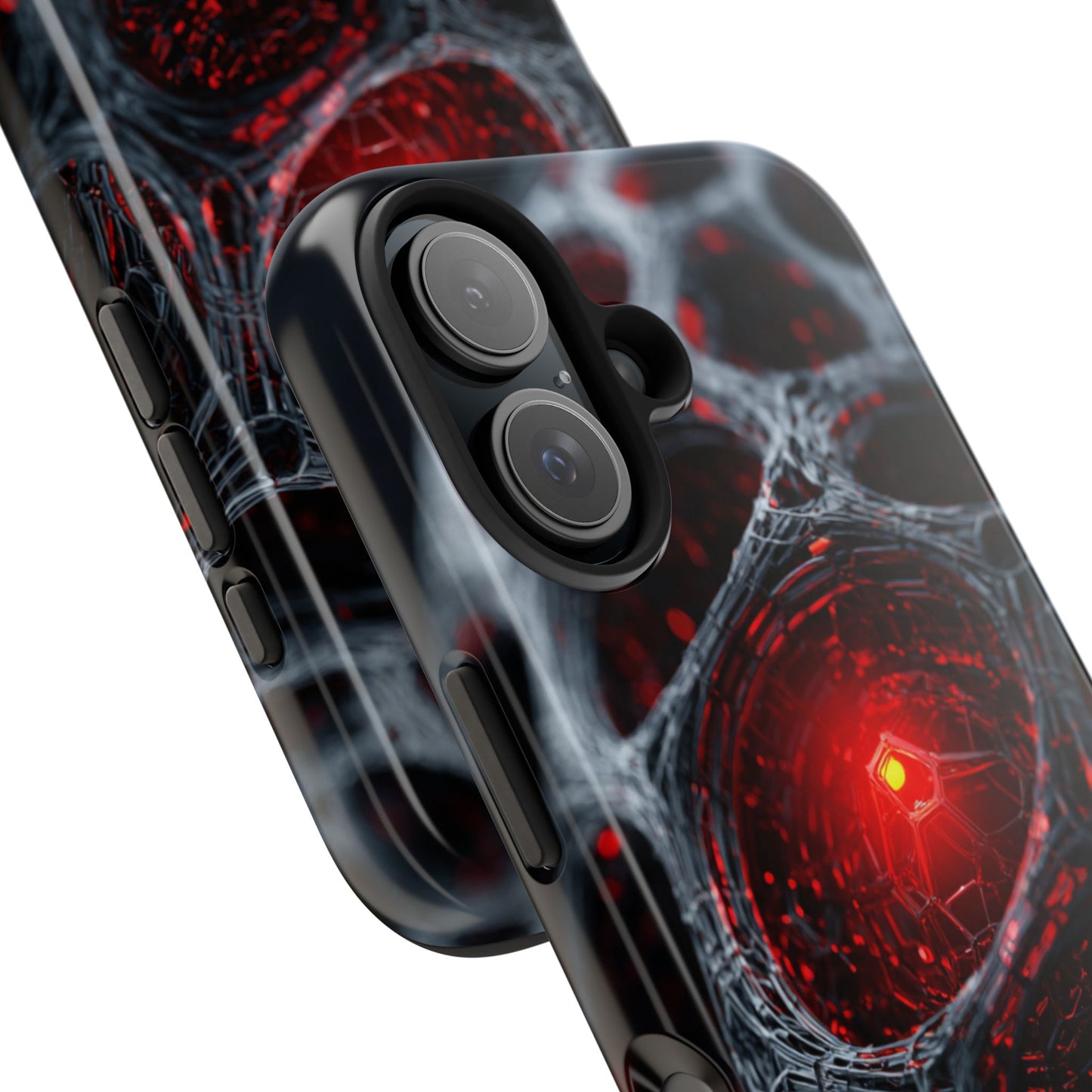 Red hot and ready — durable phone case for the modern tech lover.