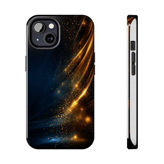 Galaxy Glitter Tough Phone Case - Shockproof Protection for iPhone