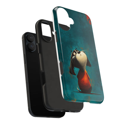 Whimsical Dog Tough Phone Case - Perfect for Pet Lovers!