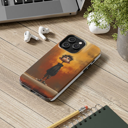 Unique Tough Phone Cases with Artistic Boy Design - Perfect for Kids and Teens