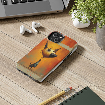 Whimsical Dog Art Tough Phone Case - Fun & Stylish Pet Lover Gift