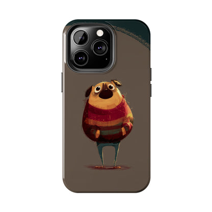 Cute Pug Tough Phone Case - Durable & Stylish Protection for Pet Lovers