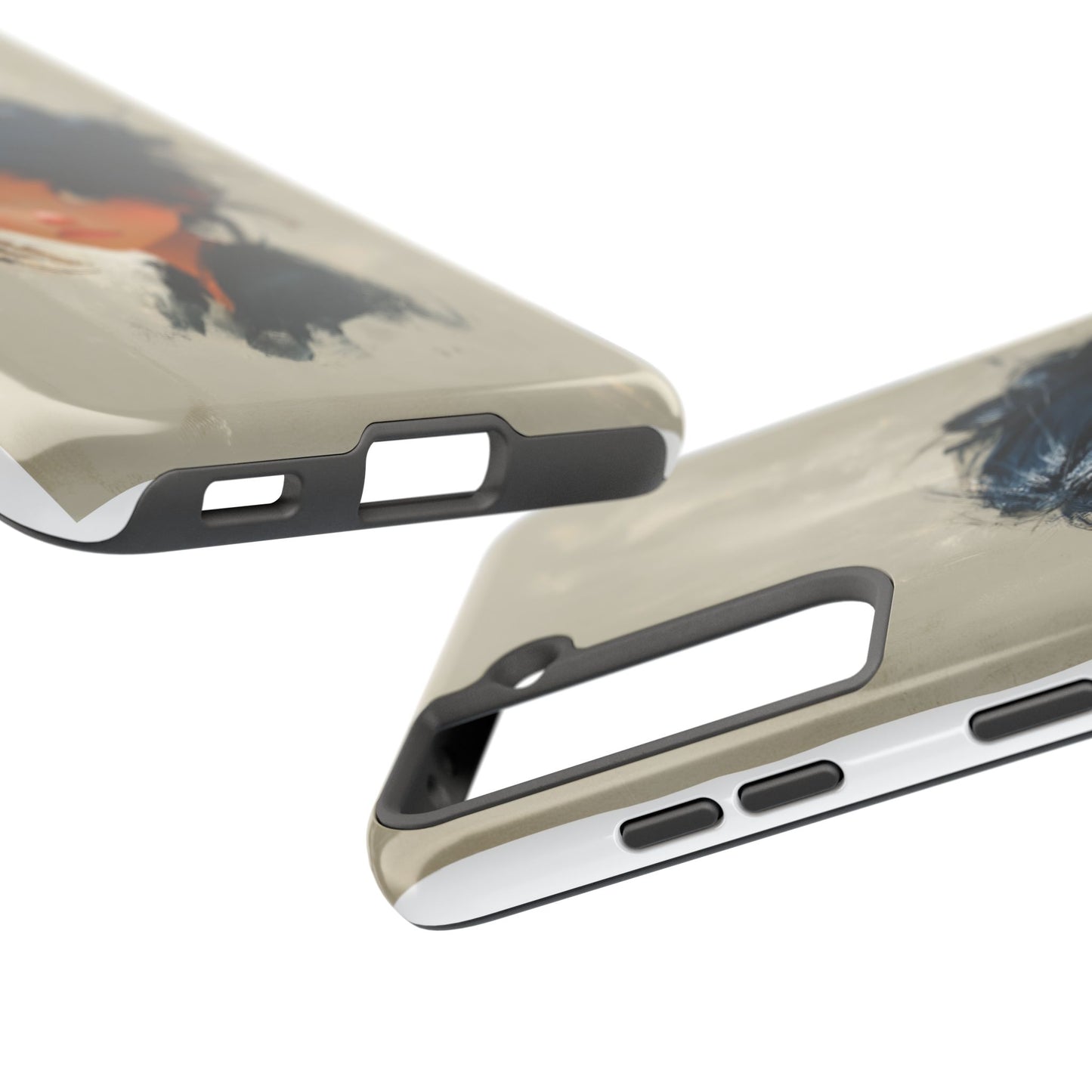 Artistic Tough Phone Case – Unique Portrait Design for Creatives