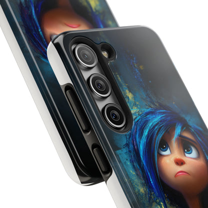 Unique Artsy Tough Phone Case – Emotional Abstract Design for Creative Souls