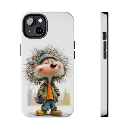 Cute Hedgehog Phone Case – Tough Protective Cover by Skipper, Fun Cartoon Animal Design