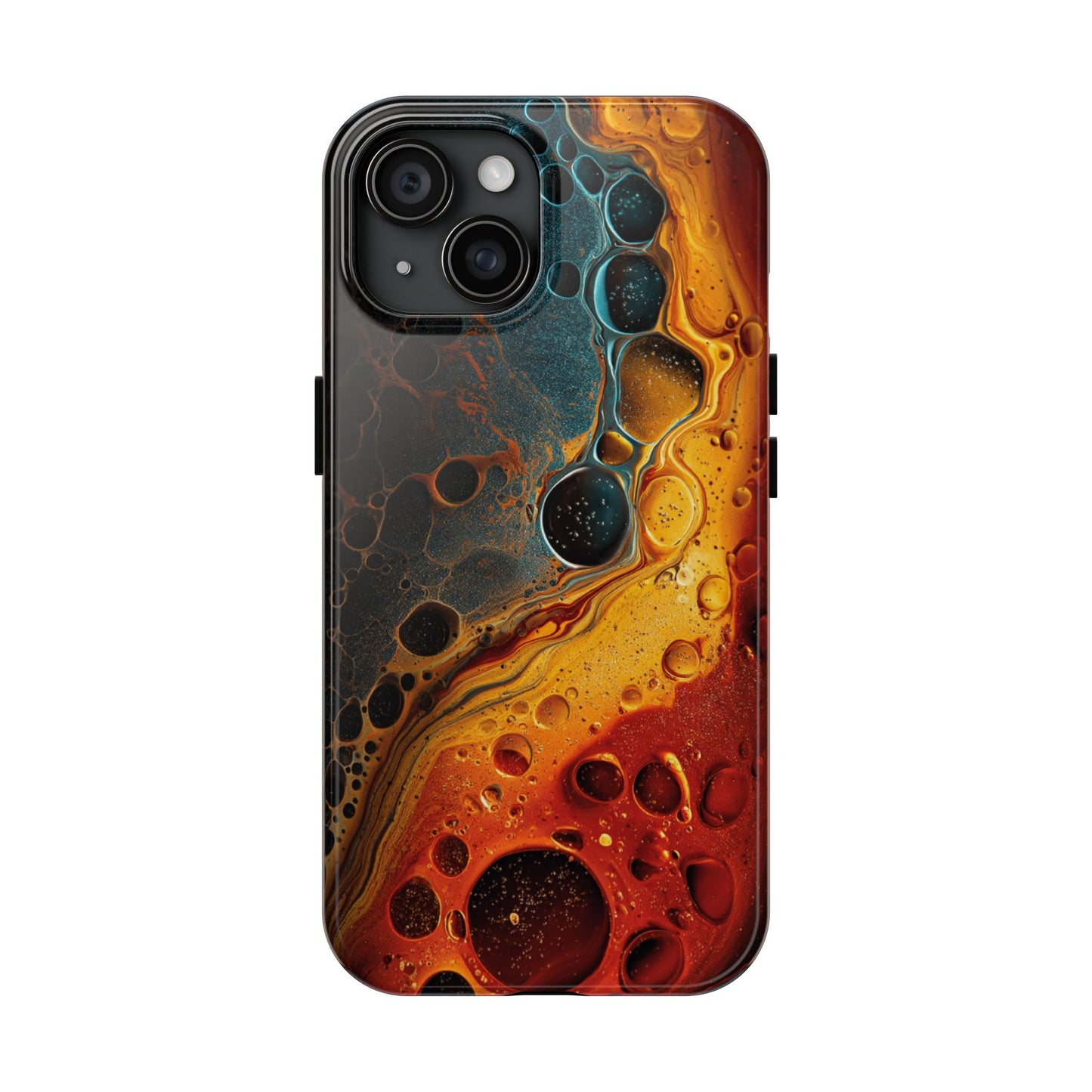 Abstract Lava Tough Phone Case - Vibrant Protective Cover for Adventurous Souls