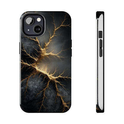 Electric Lightning Tough Phone Case - Durable Protection with Striking Design