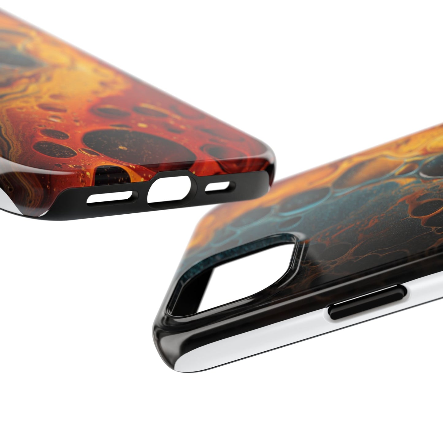 Abstract Lava Tough Phone Case - Vibrant Protective Cover for Adventurous Souls