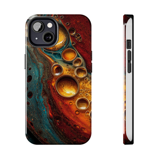 Abstract Art Tough Phone Case - Unique Colorful Design