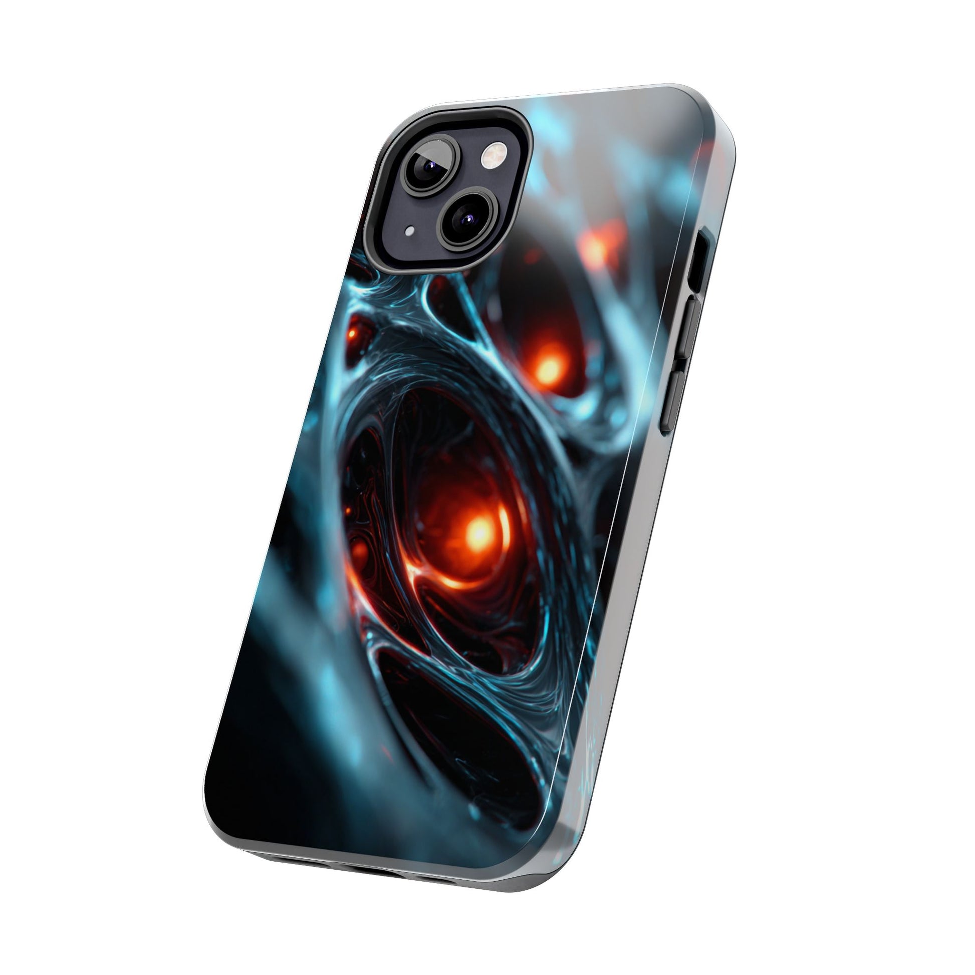 Unique artistic phone cover perfect for tech enthusiasts.
